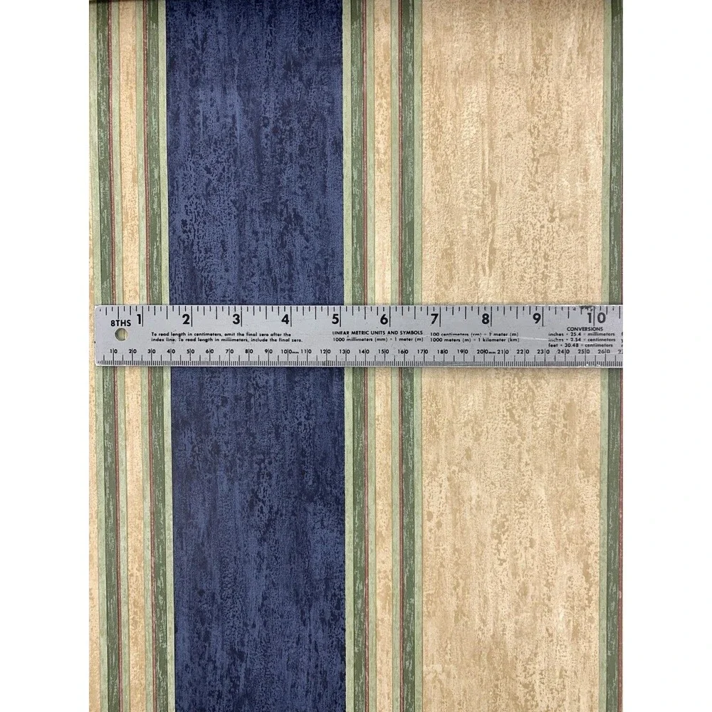 Seabrook Wide Bold Stripes Wallpaper HG575, 20.5” X 11yds